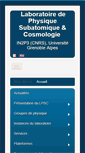 Mobile Screenshot of lpscwww.in2p3.fr