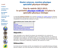 Tablet Screenshot of master-physbio.in2p3.fr