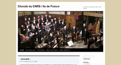 Desktop Screenshot of chorale-cnrs.in2p3.fr