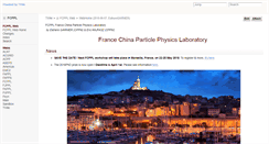 Desktop Screenshot of fcppl.in2p3.fr